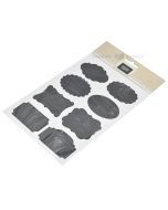 Lipdukas, A5 lapas, 63x38-50mm, lentos formos, juodas, kreidinei rašymui, 2 lapai pakuotėje