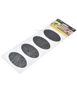 Lipdukas, lapas, 80x47mm, ovalus, juodas, kreidinei rašymui, 2 lapai pakuotėje