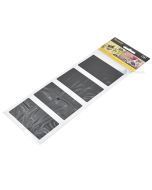 Lipdukas, lapas, 80x47mm, stačiakampis, juodas, kreidinei rašymui, 2 lapai pakuotėje