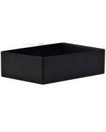 Kartoninė dėžutės apatinė dalis juoda sp 266x172x78mm L
