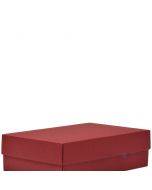 Kartoninė dėžutės viršutinė dalis bordo sp 266x172x78mm L