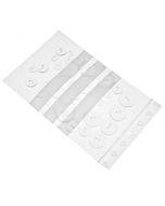 Užspaudžiamas maišelis Zip Lock Minigrip su juosta užrašui 15x20cm, 100vnt/pakuotė