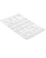 Užspaudžiamas maišelis Zip Lock Minigrip su juosta užrašui 18x25cm, 100vnt/pakuotė