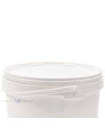 Dangtelis 10 000 ml / 10 l kibirui, plastikinis, ø278 mm, baltas