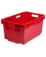 Raudona plastikinė dėžė Laokast max 52L / 25kg
