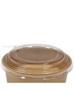 Kartoninio salotų indelio dangtelis 500ml skersmuo 150mm, 25vnt / Pakuotėje