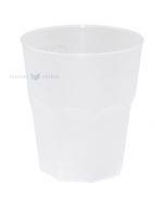 Stiklinė, matinė balta, plastikinė 350ml PP 50x plovimų