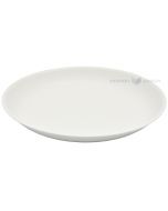 Daugkartinio naudojimo pilka plastikinė lėkštė 20,8cm 125x plovimų