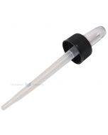 Juoda pipetė 30ml stiklo buteliukams, diam. 18mm