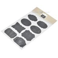 Lipdukas, A5 lapas, 63x38-50mm, lentos formos, juodas, kreidinei rašymui, 2 lapai pakuotėje