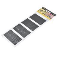 Lipdukas, lapas, 80x47mm, stačiakampis, juodas, kreidinei rašymui, 2 lapai pakuotėje
