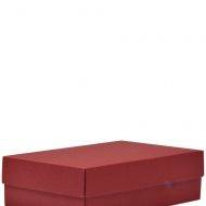 Kartoninė dėžutės viršutinė dalis bordo sp 266x172x78mm L