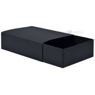 Juoda slankioji dėžutė 110x80x25mm