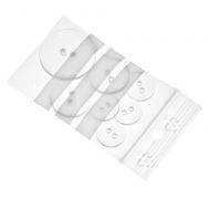 Užspaudžiamas maišelis Zip Lock Minigrip su juosta užrašui 6x8cm, 100vnt/pakuotė