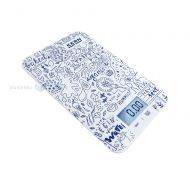 Virtuvinės svarstyklės Kern FGE5K-3S d 1g max 5kg safeglass 15,2x23cm