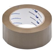 Ruda lipni pakavimo juosta 48mm plotis solvent, 132m/rulonėlis