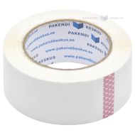 Balta lipni pakavimo juosta 48mm plotis akrilinė, 132m/rulonėlis