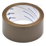 Ruda lipni pakavimo juosta 48mm plotis solvent, 66m/rulonėlis
