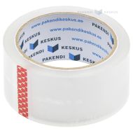 Skaidri lipni pakavimo juosta 48mm plotis akrilinė, 66m/rulonėlis