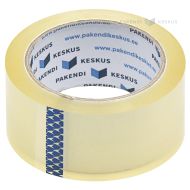Skaidri lipni pakavimo juosta 48mm plotis, low noise, akrilinė, 66m/rulonėlis