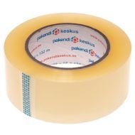 Skaidri lipni pakavimo juosta 48mm plotis akrilinė, 132m/rulonėlis