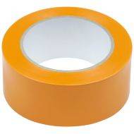 Oranžinė įspėjamoji juosta 50mm plotis, 33m/rulonėlis