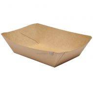 Maisto dėklas, rudas 137x86x52mm, 250vnt/pakuotė