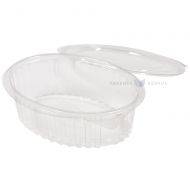 Skaidrus maisto indelis su atverčiamu dangteliu 750ml 190x145x60mm, 100vnt/pakuotė