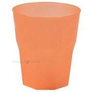 Stiklinė, oranžinė plastikinė 350ml PP 50x plovimų