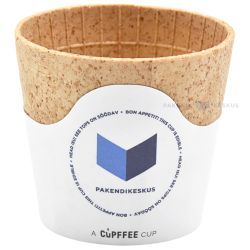 Valgomi kavos puodeliai, 110ml, 10vnt/pakuotė