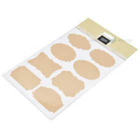 Lipdukas, A5 lapas, 63x38-50mm, lentos formos, rudas, 4 lapai pakuotėje
