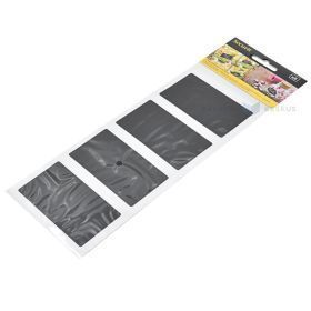 Lipdukas, lapas, 80x47mm, stačiakampis, juodas, kreidinei rašymui, 2 lapai pakuotėje