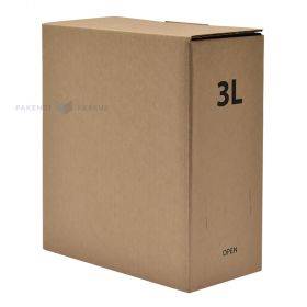 Gofruoto kartono dėžė maišams dėžėse talpinti 202x102x230mm 3L