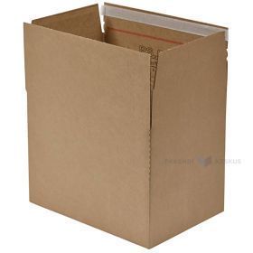 Gofruoto kartono dėžė, suklijuojama  304x216x220-130mm