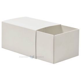 Balta slankioji dėžutė 110x80x65mm