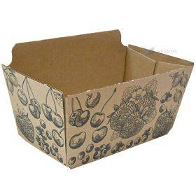 Kartoninis indelis uogoms 500ml / 0,5L 183x112x84mm