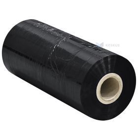 Mašininė tampri plėvelė, 50 cm pločio, 23 mikronai, 16 kg (gs14,35 kg), juoda, 170%