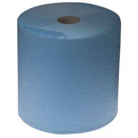 2-sluoksnių popierinis rankšluostis Bulkysoft blue 36cm plotis, 380m/rulonas