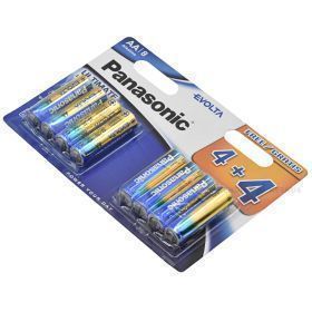 Baterijos, AA tipo, Panasonic Evolta, LR6EGE/8B, pakuotėje 8 vnt.