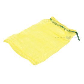 Tinklinis maišas, 23x35 cm, geltonas, 5L, 50 vienetų pakuotė