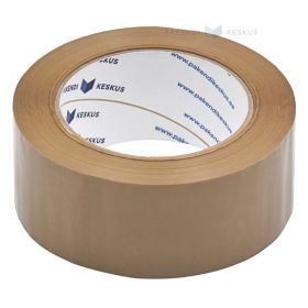 Ruda lipni pakavimo juosta 48mm plotis hot-melt, 132m/rulonėlis