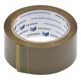 Ruda lipni pakavimo juosta 48mm plotis hot-melt, 66m/rulonėlis