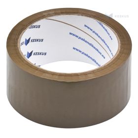 Ruda lipni pakavimo juosta 48mm plotis solvent, 66m/rulonėlis