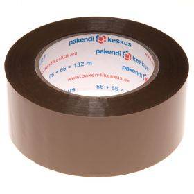 Ruda lipni pakavimo juosta 48mm plotis akrilinė, 132m/rulonėlis
