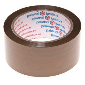 Ruda lipni pakavimo juosta 48mm plotis akrilinė, 66m/rulonėlis