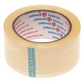 Skaidri lipni pakavimo juosta 48mm plotis akrilinė, 66m/rulonėlis