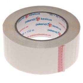 Balta lipni pakavimo juosta 48mm plotis akrilinė, 132m/rulonėlis