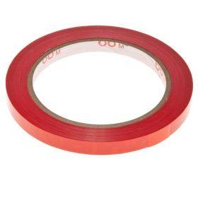 Raudona lipni pakavimo jusota, PVC, 9mmx60m