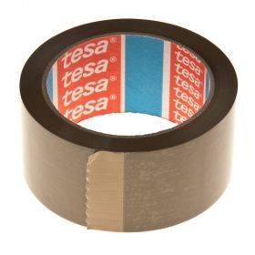 Ruda lipni pakavimo juosta Tesa 4089 48mm plotis solvent, 66m/rulonėlis