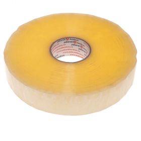 Skaidri lipni juosta pakavimo įrenginiui 48mm plotis hot-melt, 990m/rulonėlis